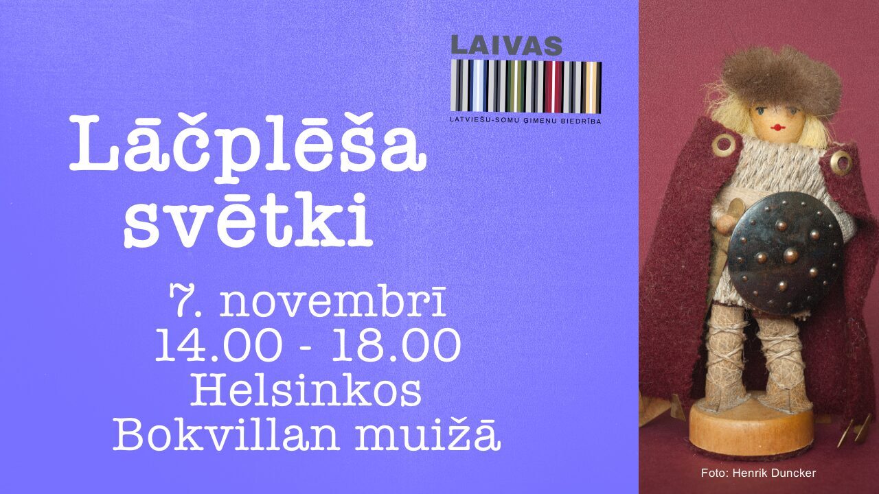 7. novembrī Helsinkos notiks Lāčplēša svētki