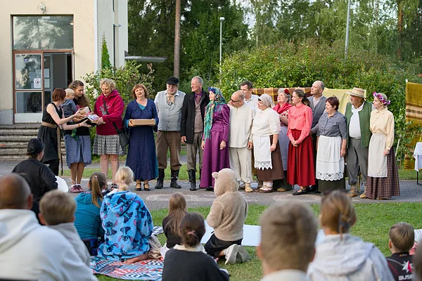 Druvas amatiertētris pēc izrādes. Foto: Jānis Ķirpītis.