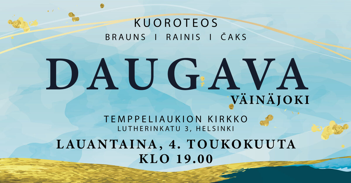 Koru koncertuzvedums "Daugava" Helsinkos 2024. gada 4. maijā.